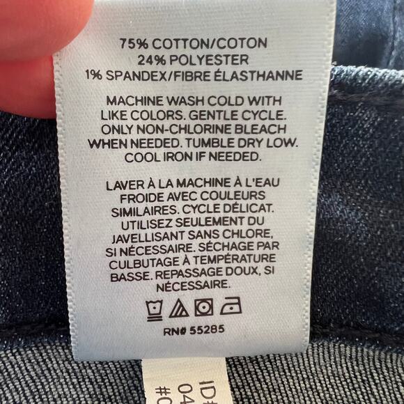 Express (2) 27x29 Short Stretch Legging High Rise Skinny Jeans Blue Dark Wash - Picture 8 of 8